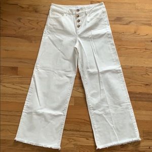 LOFT wide leg cropped pants